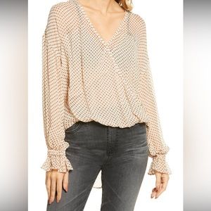 Allsaints Polka Dot Penny Top Blouse Size 2